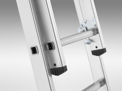 Hailo 1033-701 Alu-Kombileiter L680 3-teilig 3x 11 Sprossen, metallisch - 4