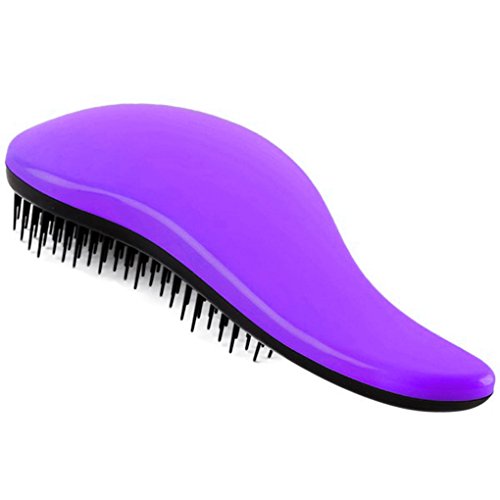 fgyhty Mujeres Niñas Anti-estática Peine de plástico Cepillo portátil Inicio de Belleza del Pelo del Cepillo del Peine