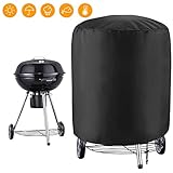★【UNIVERSAL & PERFEKTE GRÖßE】 Grill Abdeckhaube kreisbogenförmige ist auf die zylindrische Form abgestimmt und ein Muss fürs Grillen. Abmessungen (obere Kreisdurchmesser: Höhe=75cm:70cm). Grillabdeckung für die meisten Marken: Holland, Jenn-Air, Brinkmann und Char Broil usw