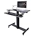 Produktbild YNN Höhenverstellbarer mobiler Stehpult, Stand Up Computer Workstation, Stehender Computertisch für Drucker, Monitor, Laptop, PC, Desktop mit Tastaturablage