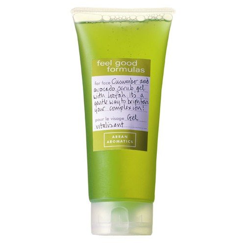Feel Good Formulas Facial Scrub Gel with Cucumber, Avocado and Loofah 200ml