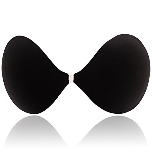 Frauen frei BH klebrigen Seite BH Push-up-BH geeignet Hochzeitskleid trägerlosen BH 1/2 Tasse dicke Kleberträgerlosen BH Invisible rücken Cup ABCD - 2