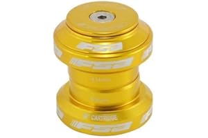 FSA Orbit MX 1-1/8Inches Threadless MTB Road Headset with Top Cap, Gold , XTE1506