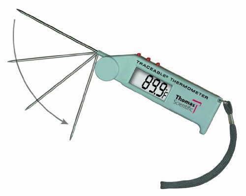 Thomas Traceable Ultra Flip-Stick Thermometer, 4.5" Stem, -58 to 572 degree F, -50 to 300 degree C by Thomas