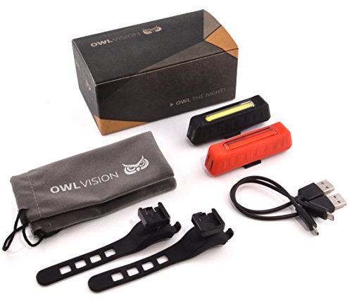 OWL VISION Lightbar – Beleuchtungsset TYTO mit USB Ladefunktion – ultra kompaktes LED Sicherheitslampen Set - 2