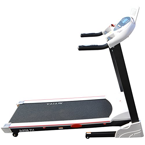 AsVIVA T11 Laufband App-Bluetooth kompatibel (ein Heimtrainer Fitnessgerät mit Multifunktionscomputer und LCD Anzeige, Soundsystem, Pulsmessung Tablet und Smartphone Halterung – klappbar Lauftrainer) - 6