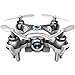 Produktbild Kleinste RC Quadcopter, megadream cx-10 W 4 CH 2.4 GHz 6-Achsen Gyro Mini Drone RTF ready-to-fly R/C Flugmodell Hubschrauber Mini WiFi FPV mit 0,3 MP HD Kamera, iOS/Android App WiFi Romote Control Drone für Kinder Indoor Outdoor Flying, silber
