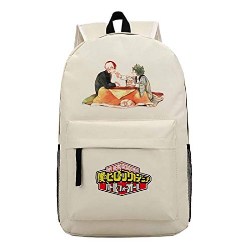 Preisvergleich Produktbild Sccarlettly My Hero Wissenschaft Anime Cosplay Schultasche Daypack Schultertasche Schultasche Rucksack Medium Blau (Color : Beige 6, Size : One Size)