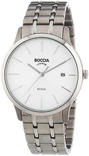 Boccia XL – Reloj para hombre analógico cuarzo 3582 – 01 – Titanio