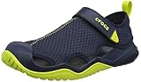 Farbe: navy crocs Herren Swiftwater Mesh Deck Sandal M Clogs, Blau (Navy/Citrus 42k), 45/46 EU