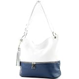 Maße der Tasche ca.: Länge 29 cm (am Boden gemessen) 34 cm (am Oberrand gemessen) x Breite 12 cm x Höhe 28 cm (Einfüllhöhe bis Reißverschluss ca. 25 cm) | Gurtlänge doppelt getragen ca.: 60 cm | Gurtlänge einfach verstellbar von ca.: 68 - 124 cm | Gewicht ca.: 630 g | modamoda de ist eine eingetragene Marke.