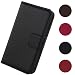 Produktbild Lankashi Flip Premium Echt Leder Tasche Hülle Für Nomu S50 Pro 5.72" Lederhülle Handyhülle Schutz Klapphülle Handy Schale Etui Brieftasche Wallet Cover Case (Schwarz)