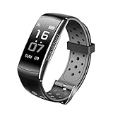 Fuibo Smartwatch, Bluetooth intelligenter Uhr-Sport-Bahn-Telefon-Mattschirm für IOS Android für IPhone | Intelligente Armbanduhr Sport Fitness Tracker Armband (Grau)
