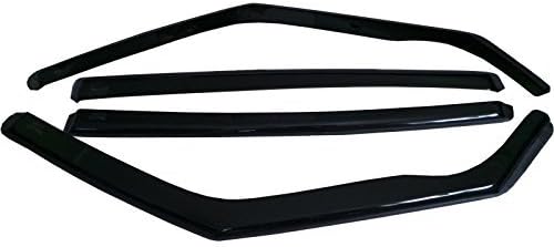 Heko 10241 Wind deflectors - 4 pcs FRONT and REAR, Acrylic glass - Transparent anthracite, New