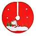 Produktbild QILICZ Weihnachtsbaum Rock, Weihnachtsbaumdecke 3D Schneemann Baum Rock Christbaumständer Geschenkdecke Dekoration Weinachten Tannenbaum Dekorationen Baumdecke Ø 90cm