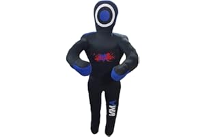 JR ACTIVE Mannequin d'entraînement MMA (position debout) pour boxe, combat, lancer, lutter, karaté, jiu-jitsu, entraînement de lutte - Non rempli