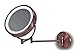 Ovente Mfw85 Co Led Surround Lighted Wall Mount Vanity Mirror, 1x/10 Magnification (8.5 Inch, Copper) RS.6949.00
