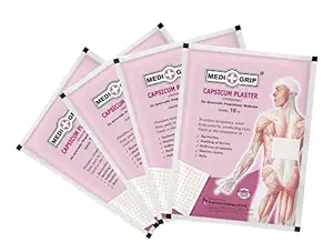 Medigrip Pain Relief Patch Strong with Ayurvedic Formulation (Pack of 40 Plasters) Topical Pain Relief for Muscles, Joints, Cramps