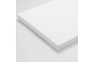 Niro Sportgeräte GmbH Plaque De Mousse Coussinets en Mousse Matelas en Mousse Rembourrage Mousse - Blanc, LxBxH 200x100x8 cm