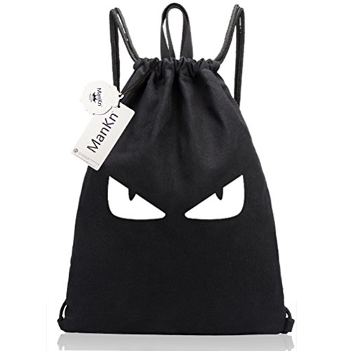 ManKn Drawstring Gym Bags, Sports Gym Sackpack, Creative Design Gymsac, School Style Rucksack, Unisex Students Casual Backpack Perfect For Outdoors Camping Hiking Running and Cycling (Cat's Eye)