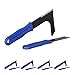 Produktbild Relaxdays 10 x Fugenkratzer, Geschliffene Klingen, Ergonomisch, Unkraut & Moos entfernen, Stahl, PVC, Fugenmesser, Blau/Schwarz