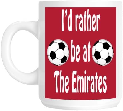 I'd Rather Be At the Emirates Arsenal Novelty Football Gift Mug