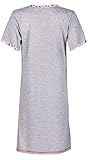 Happy Mama. Damen Umstands-Nachthemd mit Stillfunktion. Stillshirt Kurzarm. 135p - 4