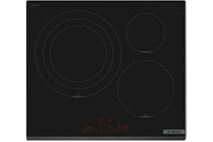 ‎BOSCH BOSCH - Płyta indukcyjna, 60 cm, seria 6, 3 strefy gotowania, elektronika DirectSelect, PerfectFry Plus, Home Connect, czarny, PID631HC1E