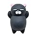 Produktbild Mochi Squishy Spielzeug, fat. chot Lovely Animal Mini Slow Rising Squeeze Spielzeug Cute Katzen Kaninchen Pinguin Chick Soft Duft Cartoon lindert Stress Spielzeug Geschenk Party Decor, TPR, schwarz, 4 cm