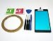 Produktbild MIYI Neu Schwarz Touchscreen Digitizer Front Glas Scheibe Display Ersatz Reparatur Für Nokia Microsoft Lumia 535 ( Ver: CT2S1973FPC-A1-E )+ Aufkleber + Werkzeuge + Reinigungsset