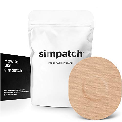 SIMPATCH Patch Adhésif pour Enlite Ampoule, Guardian, Freestyle Libre - Lot DE 25 - Disponible en 4 Couleurs, Peau