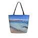 Produktbild Sommer Sand Strand Tragbare Große Doppelseitige Lässige Canvas Tote Taschen Handtasche Schulter Wiederverwendbare Einkaufstaschen Duffel Geldbörse Für Frauen Männer Lebensmittelgeschäft Reise