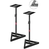 Lastvoice MNT-200X 2'li 87-147 cm Y&uuml;kseklik Ayarlı St&uuml;dyo Referans Monit&ouml;r Standı Seti