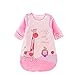 Moolecole Cute Cartoon Infant Sleeping Bag Baby Sleeping Bag Neonatal Anti-Kick Quilt Cotton Sleeping Bag Autumn and Winter Pink