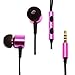 Price comparison product image KAMAL STAR® Noise Isolating Sensational Sound In-Ear 3.5mm Stereo Volume Control Earphones With Handsfree Microphone Headphones Headset- for Apple iPhone 3G 3GS iPhone 4 4S iPhone 5 5S iPhone 5C iPhone 6 4.7'' iPhone 6 Plus 5.5'' iPod Touch 4 4th Generation iPod Touch 5 5th Generation iPad mini iPad mini 2 iPad mini 3 ipad 2 ipad 3 iPad 4 ipad 5 Air iPad 6 2 and many smart phones tablets (Pink Handsfree)