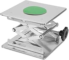 Pnxq88 Aluminum Uter Lift Table Stable Woodworking Benches Shank Height Adjustable Tools For Science Experiment Lab Jack Platform Drill Support Stand Rack Lift Tables