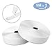 Produktbild Doppelseitiges Klebeband Klettverschluss, 2 Stück Haken- und-Loop Klettverschluss Sticky Pads mit extra stark selbstklebend, Heavy Duty Klettband Stick auf Rückseite Aufkleber für Heimwerker Sew auf Decor 5 m * 2 weiß