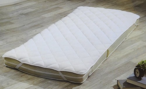 Matratzenschonauflage 90-95 x 200 cm 100% Polyester silikonisierte Hohlfaser mit elastischen Bändern an den Ecken
