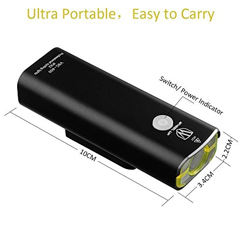 LED fahrradbeleuchtung, Super Helle LED USB Bike Light Wiederaufladbare Fahrrad Licht Fahrrad Frontlicht Scheinwerfer Taschenlampe, Einfache Installation für Radfahren BL05 - 7