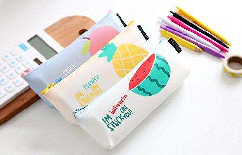 JUNGEN Estuche de L piz de moda patr n de fruta impreso bolsa de la pluma de silicona Caja de L piz bolsas de papeler a Bolsa de Cosm tico para ni as Duraznos reviews JUNGEN Estuche de L piz de moda patr n de fruta impreso bolsa de la pluma de silicona Caja de L piz bolsas de papeler a Bolsa de Cosm tico para ni as Duraznos