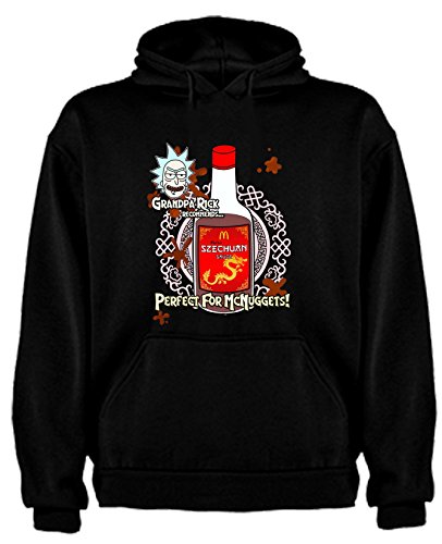 Sudadera de Rick and Morty Divertida Friky Smith Tiny Sake hombre S Ne
