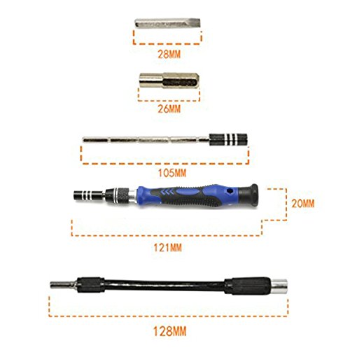 64 in 1 Schraubendreher Set,SGODDE mit 63 Bits Schraubendrehersatz Werkzeugset für Handy smartphone wie Apple iPhone 7 6s 6 5s 5 4 und Tablet, PC, Laptop, Uhr, Kamer - 6