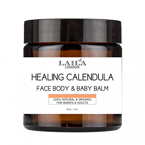 100% Natural Organic Calendula 2oz Baby Balm Diaper Rash Cream Treatment for Eczema & Psoriasis.