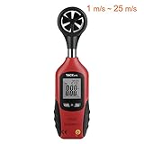 Tacklife DA02 Classic Anemometer Handheld Digital Wind Speed Meter, Thermometer Measurement, Max/Min Display with Backlight and Hold Data Function for Windsurfing Kite Flying Sailing Surfing Fishing