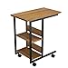 Produktbild Laptopständer DD Beistelltisch, Study Computer Desk, Schlafzimmer-Nachttisch, Sofa-Sideboard, Side with Shelf, Bookshelf -Werkbank (Farbe : Light Walnut Color)