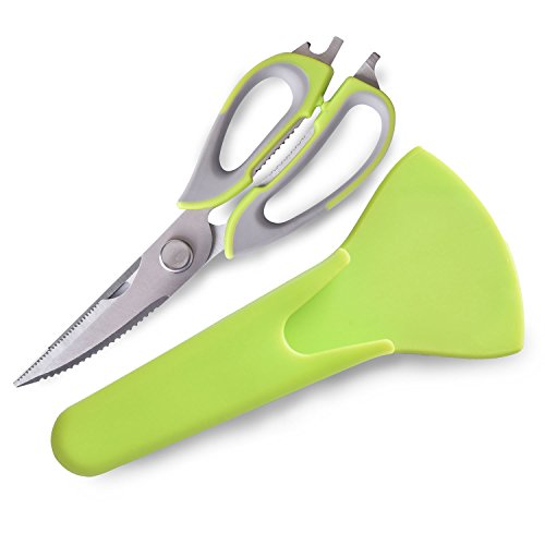 Tijeras tijeras de cocina domésticos multifunción de acero inoxidable de pollo cubierta magnética 7 funciones de tijera multifunción