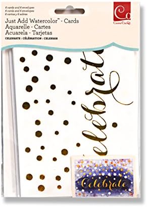 Cosmo Cricket Just Add Watercolor Cards Celebrate