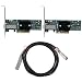 Produktbild Fishlor 1O GB Mellanox Network Suite Kit Ethernet-Karte mit einem Port für MNPA19-XT SFP + -Verbindungskabel für den Desktop, 2 PCI-E-Netzwerkkarten