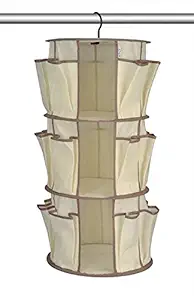 VALAM BESTOW 3 Tier Smart Carousel Organizer Storage Closet Shoes Handbag