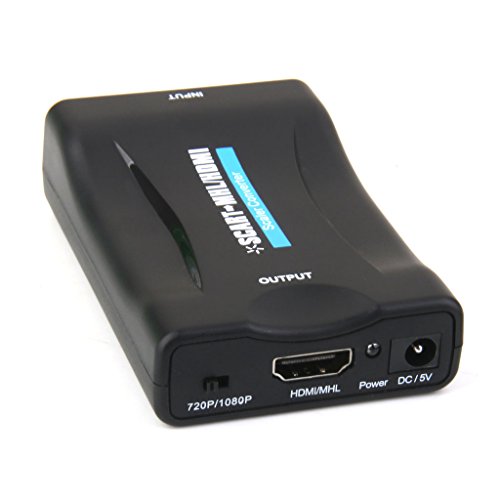 Generic HDMI Konverter (SCART zu HDMI),HKMI 1080p or 720p,USB-Stromversorgung,PAL/NTSC3,für HDTV DVD STB,mit USB Kabel - 5